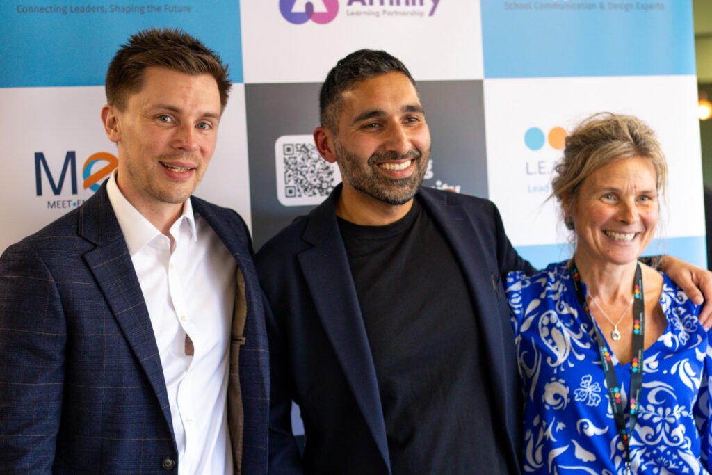 Lee Jepson, managing director of L.E.A.D. IT Services, with Baasit Siddiqui and Lucy Clarke from MATNetworks