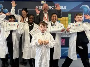 The week concluded with a special graduation-style ceremony, where every pupil was presented with their own lab coat