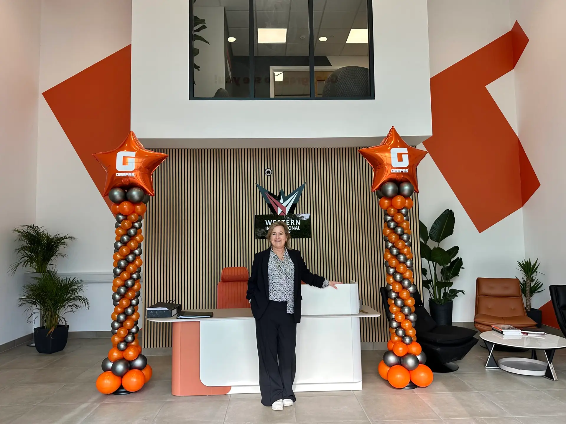 DSP (Interiors) managing director Louisa Priestley at the newly refurbished Western International Group (WIG) UK headquarters in Wolverhampton.