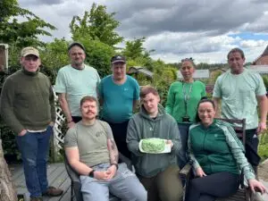 Participants in Growing Lives and Derventio Housing Trust staff on ‘Wear it Green Day’