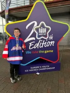 Toby Mangall recently travelled to Latvia to compete in what is considered Europes largest ice hockey tournament