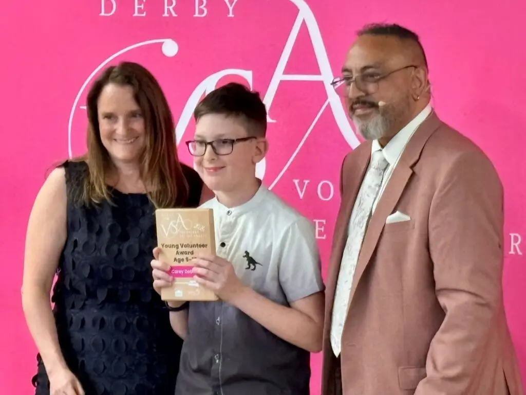 Young Volunteer Award winner Corey raises £2,000 for Derbyshire Children's Holiday Centre