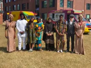 Pupils from The Bemrose School celebrate culture day, wearing clothes reflecting their heritage