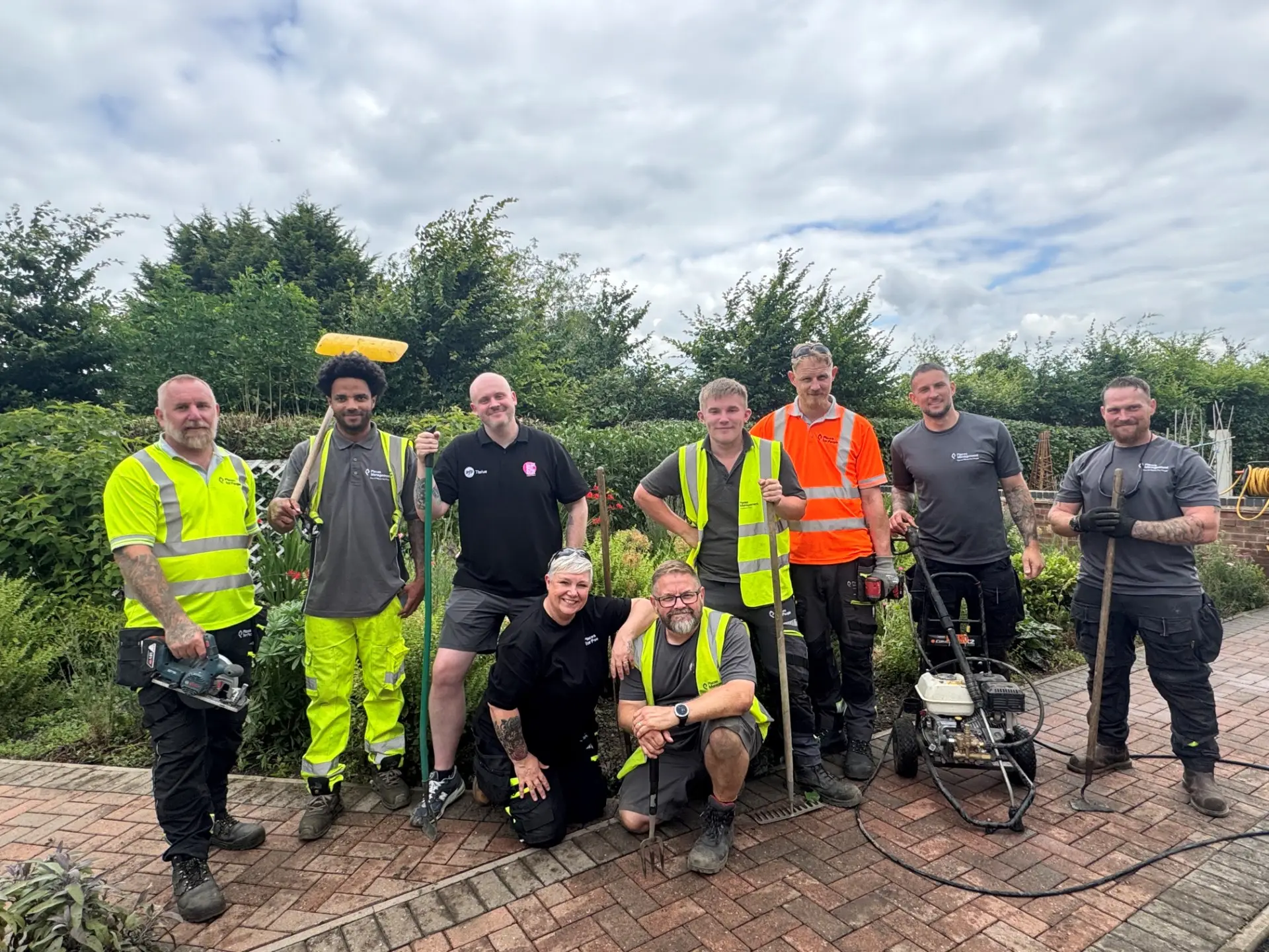 The team from PfP’s Thrive at Growing Lives in Ilkeston